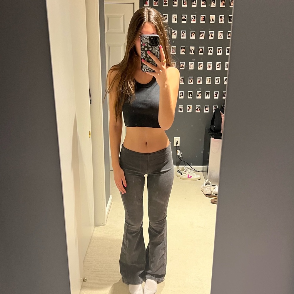 Free people black flare jeans